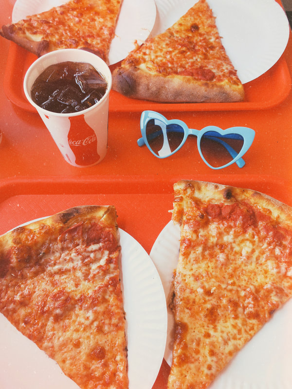pizza | Coca Cola | pizza parlor | heart sunglasses | heart shaped sunglasses | heart shaped glasses | retro aesthetic | nyc pizza | fountain soda