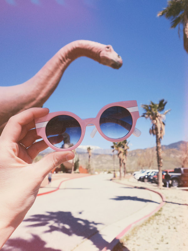 Palm Springs | Palm Springs California | vintage sunglasses | retro sunglasses | Cabazon Dinosaurs