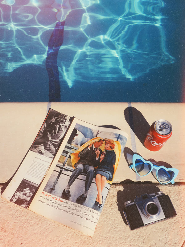 vintage magazine | vintage camera | coca cola | heart sunglasses | heart shaped sunglasses | vintage vibes | vintage aesthetic | vintage mood | retro vibes | retro mood | retro aesthetic 
